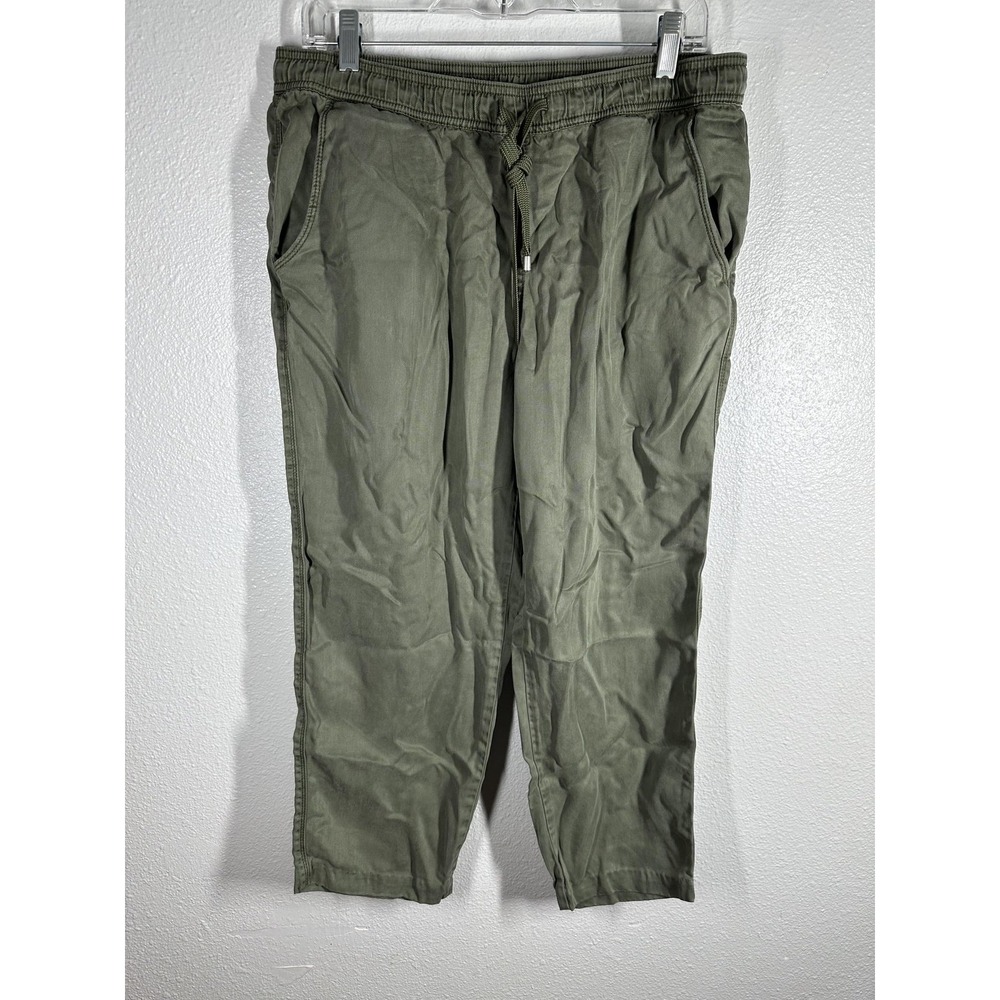 Tommy Bahama Pants Mens Medium Green Lyocell Cropped‎ Drawstring Relaxed Casual